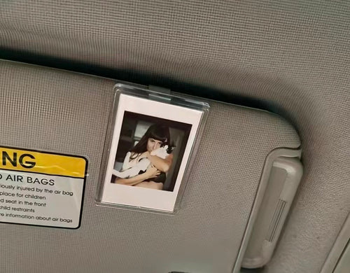 Car Picture Holder for Sun Visor – Magnetic Photo Clip