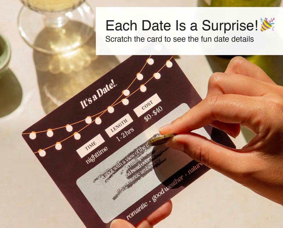 It's a Date! - 40 Romantic Scratch Off Date Night Cards for Couples