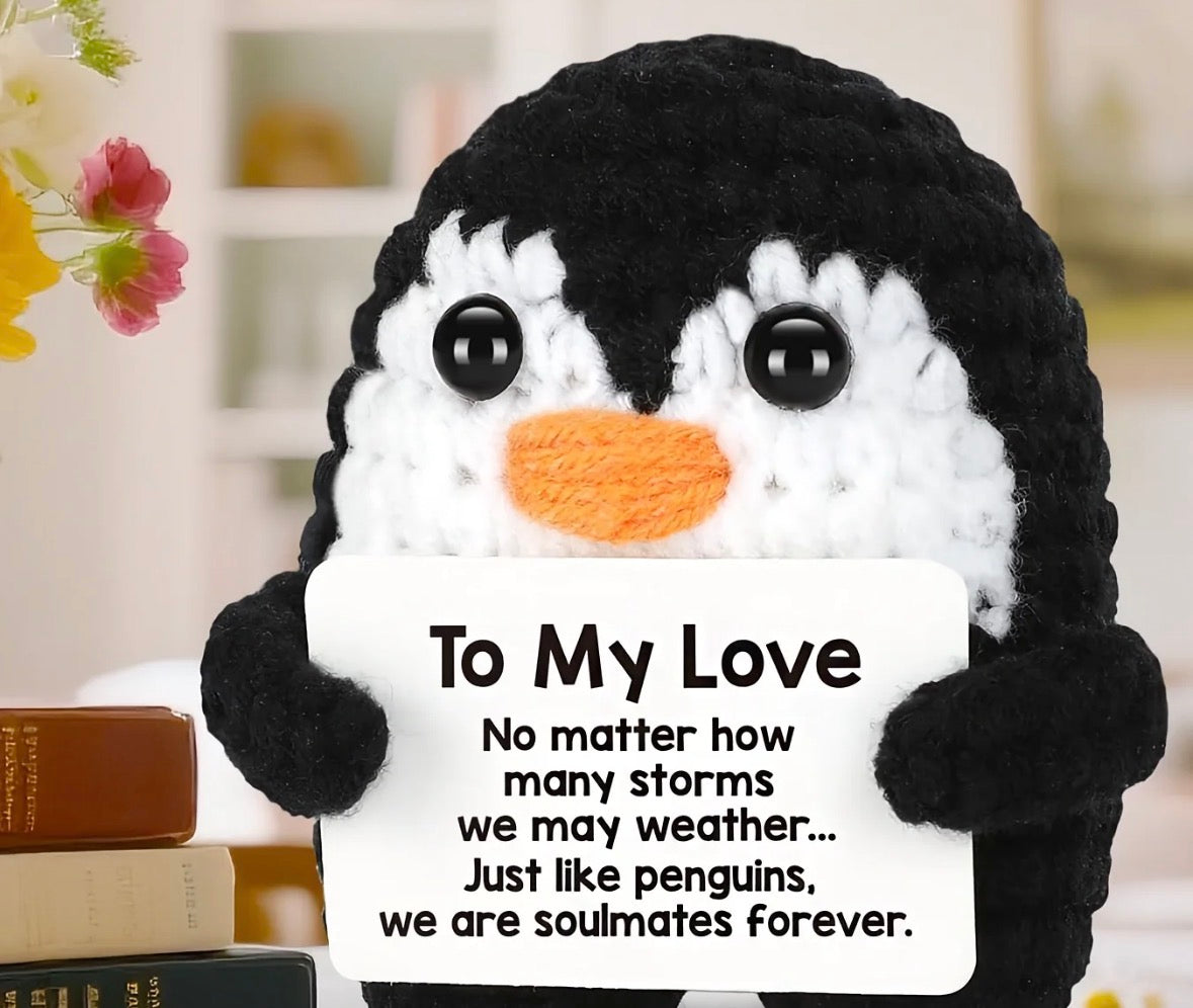Handmade Crochet Penguin – To My Love