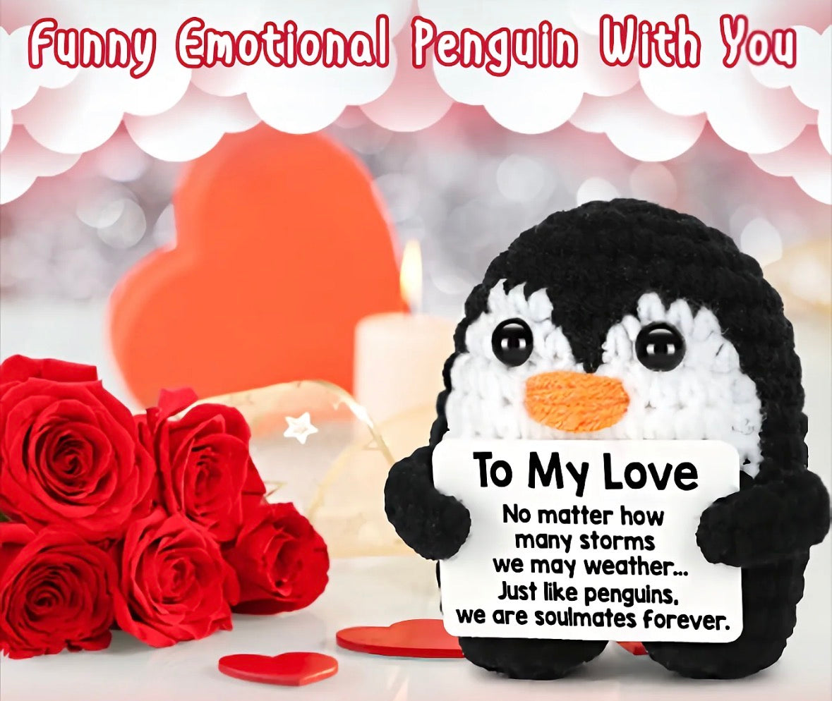 Handmade Crochet Penguin – To My Love