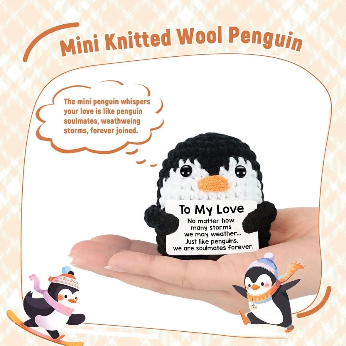 Handmade Crochet Penguin – To My Love