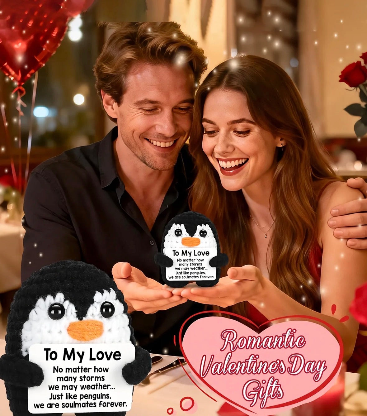 Handmade Crochet Penguin – To My Love